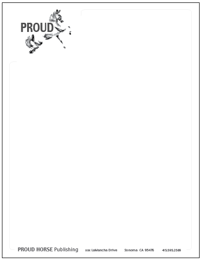 Proud Horse Publishing letterhead